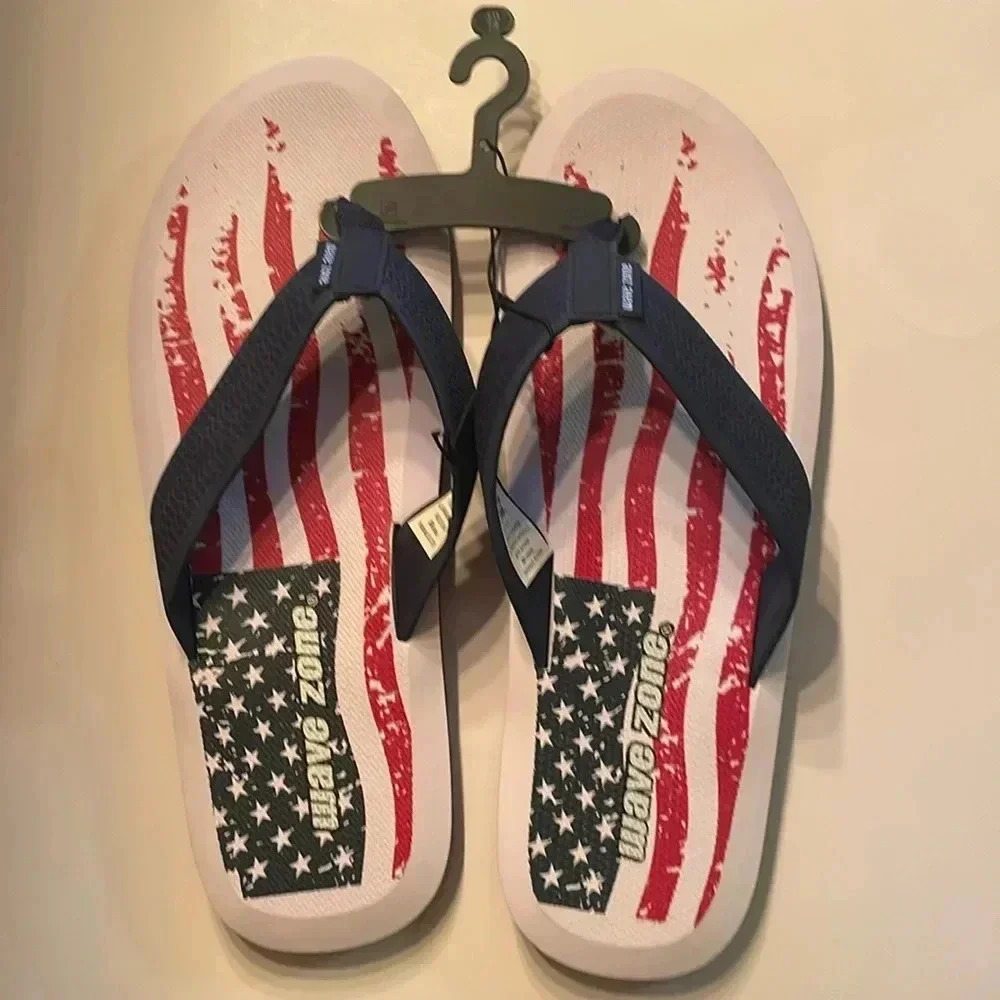 Wave Zone American Flag Men’s Flip Flops